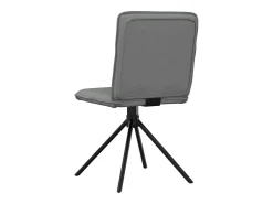 Sillas de comedor 6 unidades tela gris oscuro