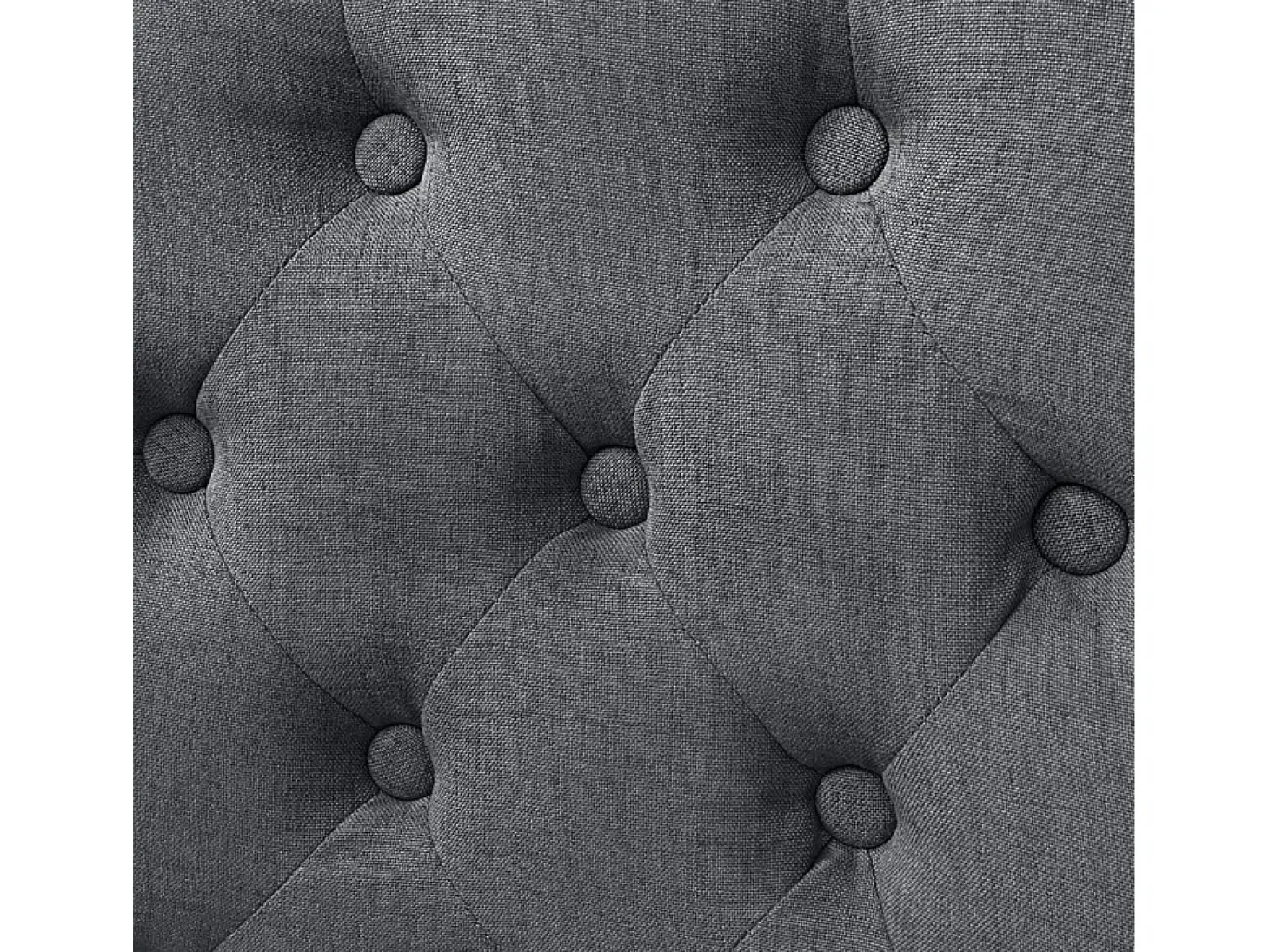 Sillas de comedor 4 unidades de tela gris oscuro