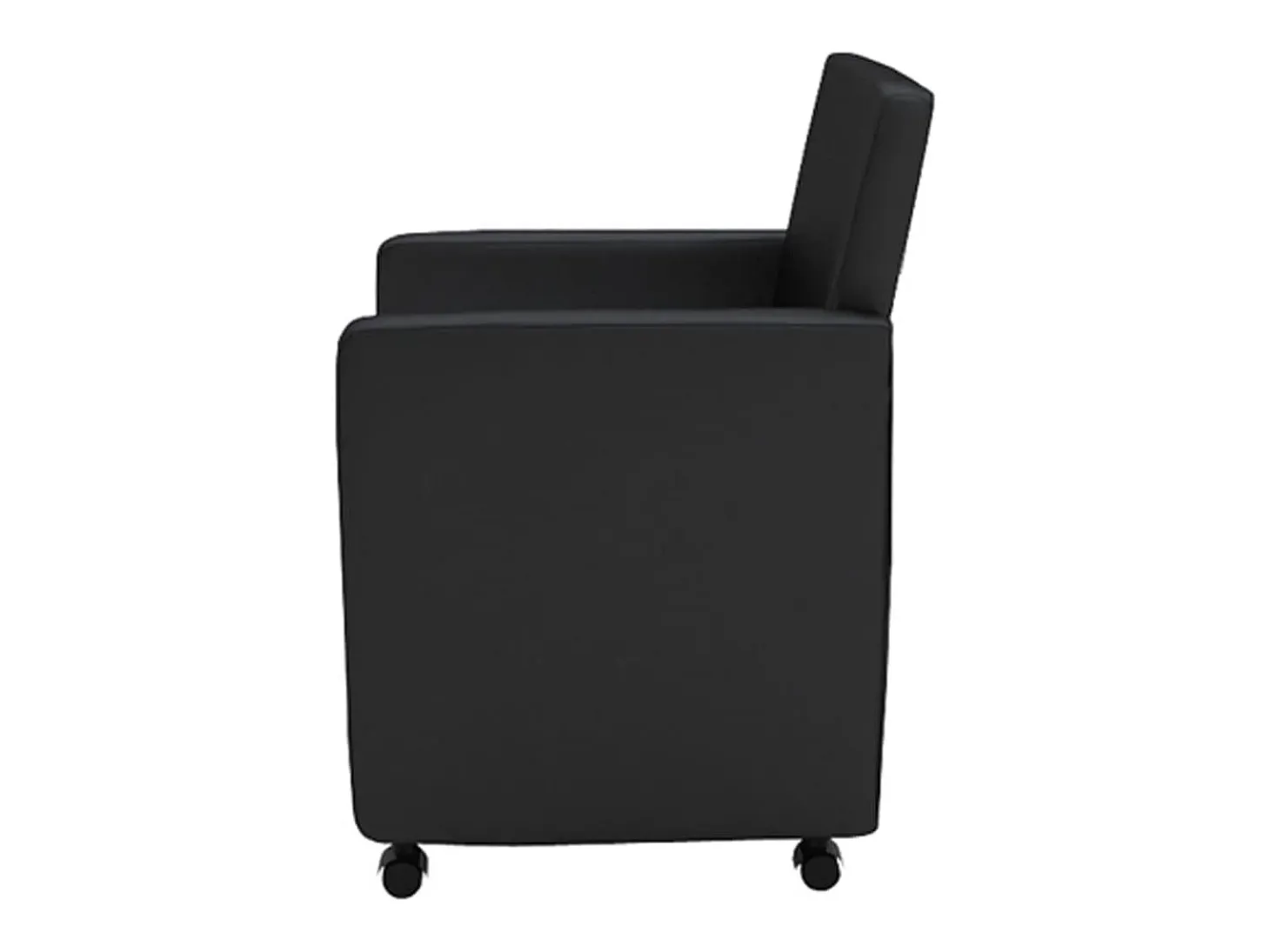 Sillas de comedor 6 unidades cuero sintético negro