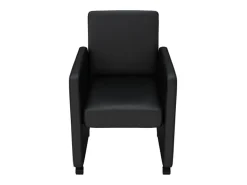 Sillas de comedor 6 unidades cuero sintético negro