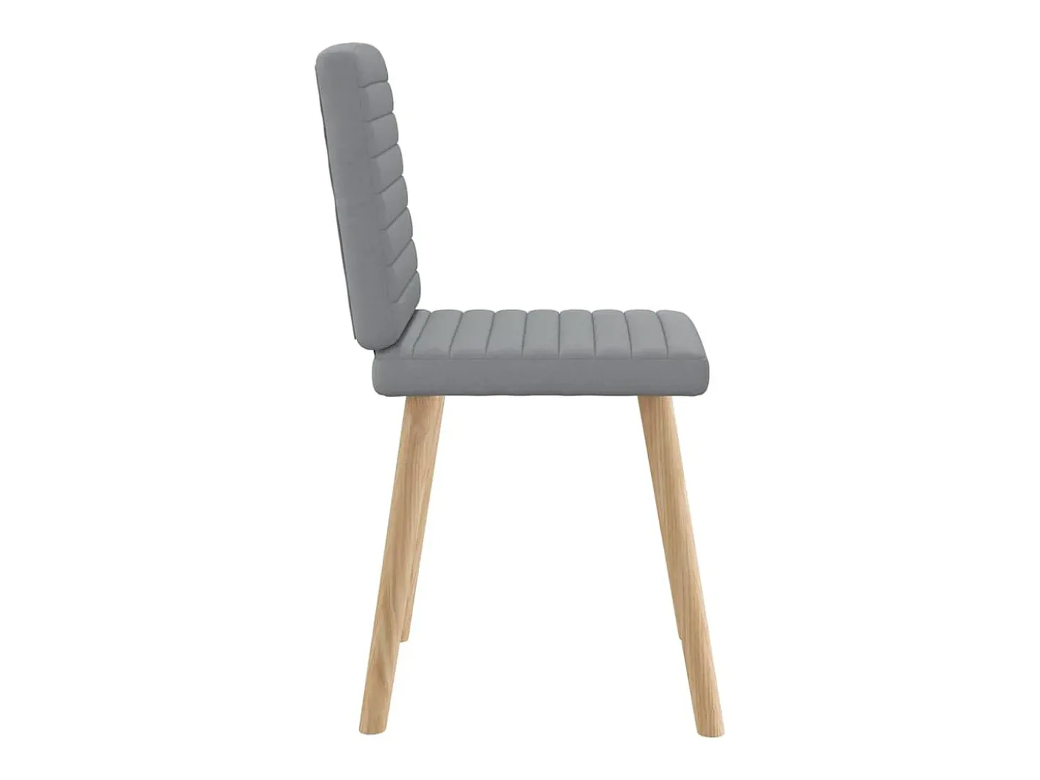 Sillas de comedor 6 unidades de tela gris claro