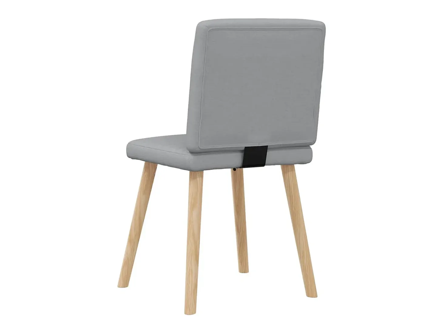 Sillas de comedor 6 unidades de tela gris claro