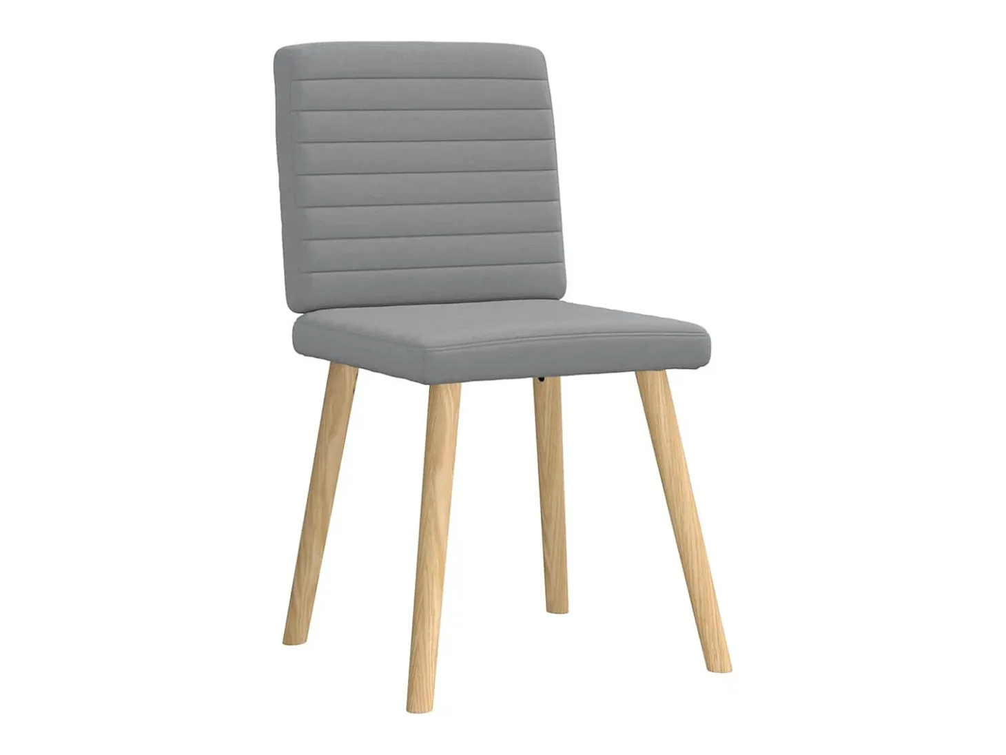 Sillas de comedor 6 unidades de tela gris claro