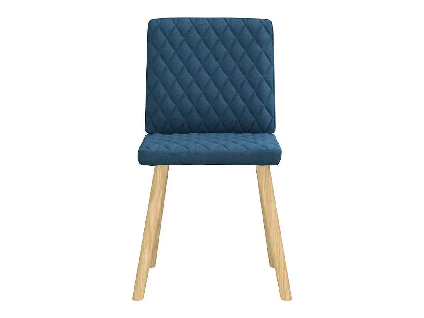 Sillas de comedor 4 unidades tela azul