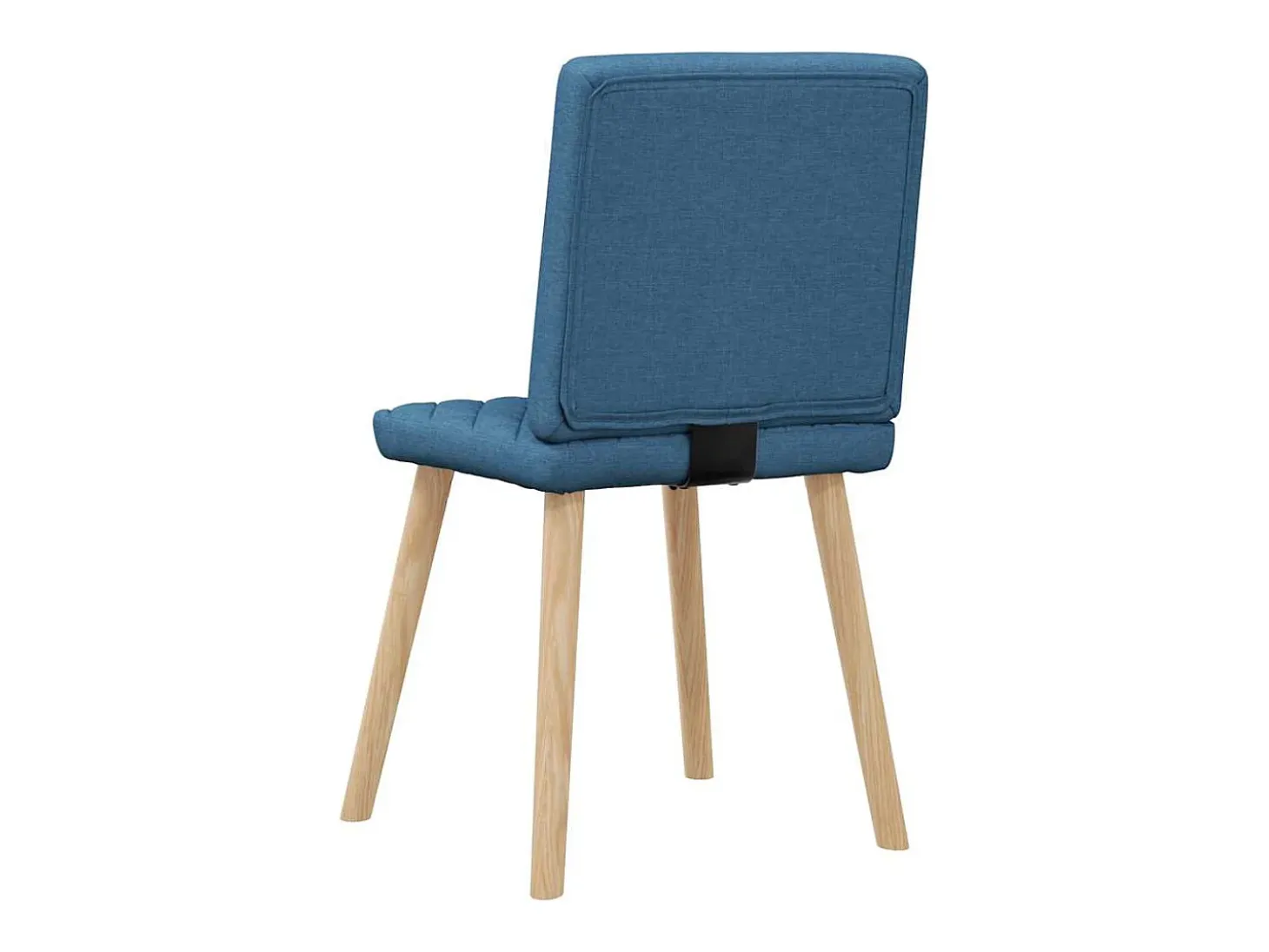Sillas de comedor 4 unidades tela azul