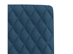 Sillas de comedor 4 unidades tela azul