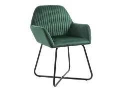 Sillas de comedor 2 unidades terciopelo verde