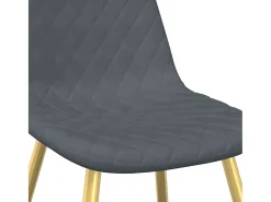Sillas de comedor 6 unidades terciopelo verde oscuro