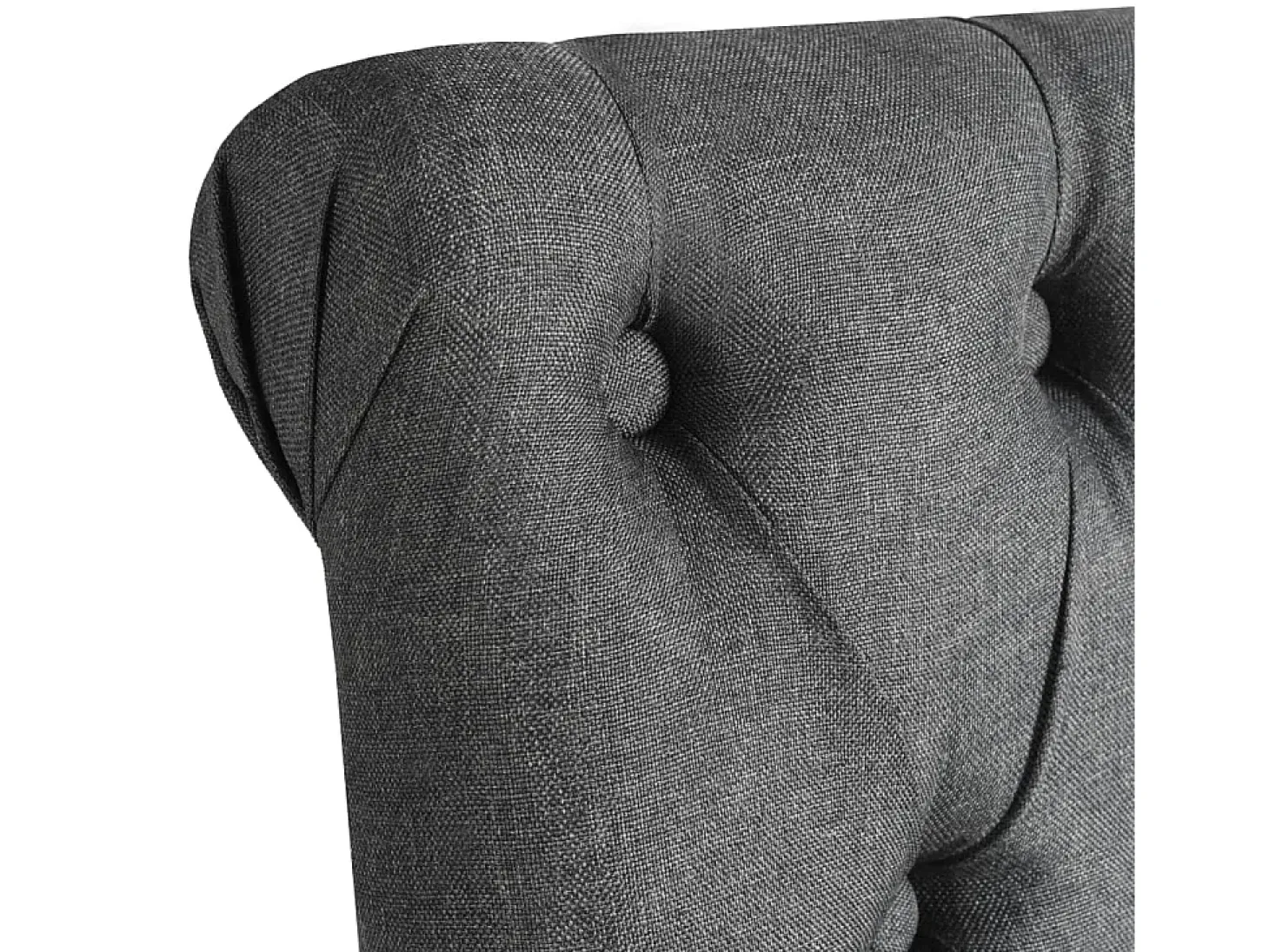 Sillas de comedor 6 unidades tela gris oscuro
