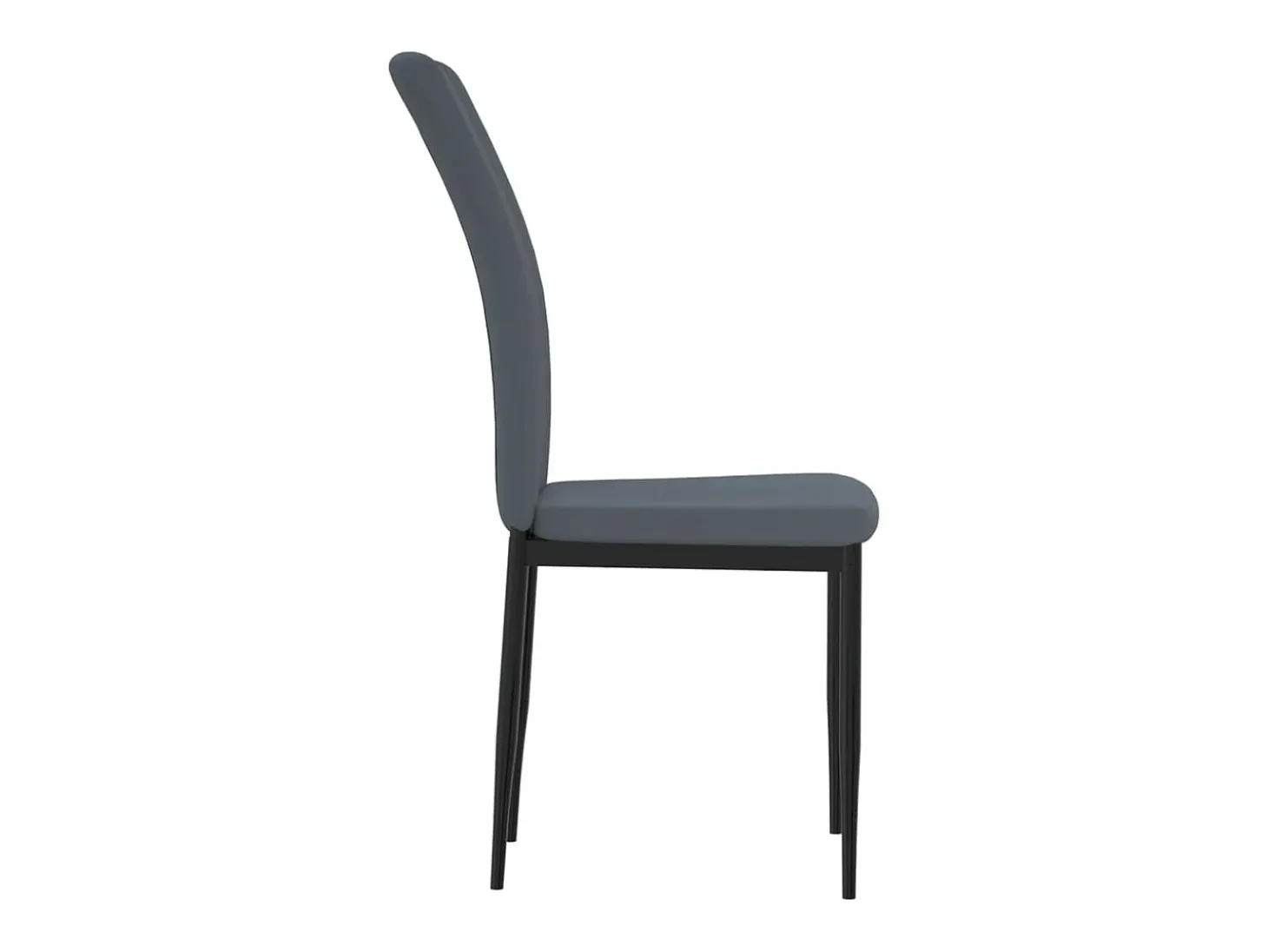 Sillas de comedor 4 unidades terciopelo gris oscuro