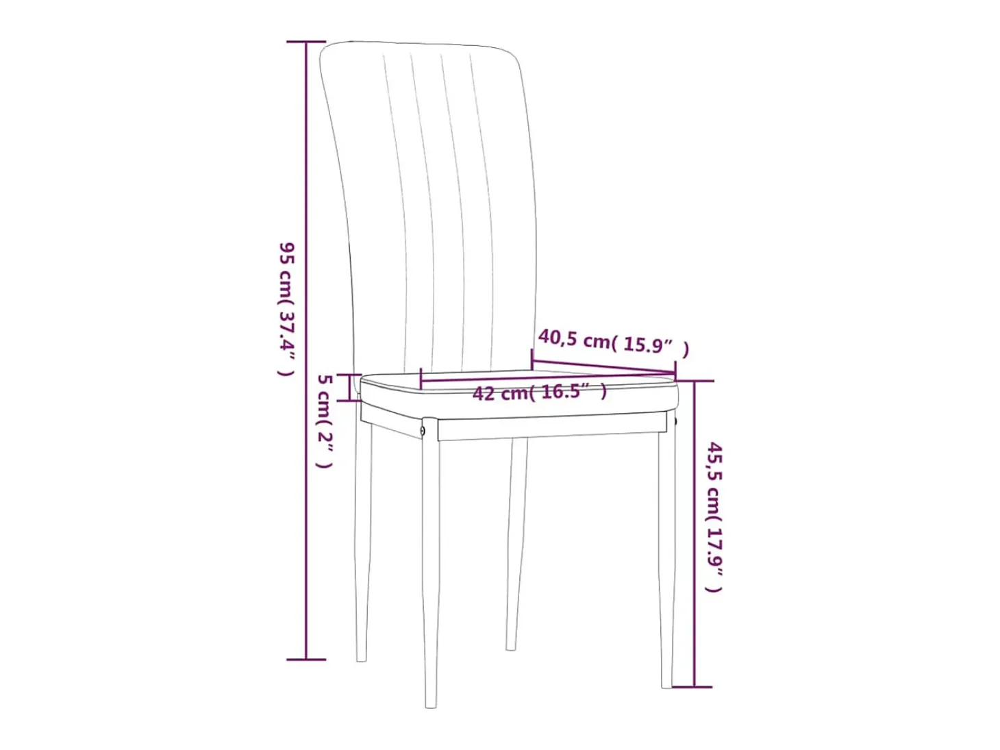 Sillas de comedor 4 unidades terciopelo gris oscuro