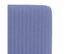 Sillas de comedor 6 unidades tela azul jeans