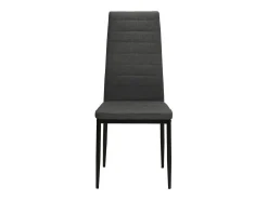 Sillas de comedor 4 unidades tela gris oscuro