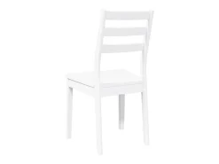 Sillas de comedor 2 unidades madera maciza de caucho blanco