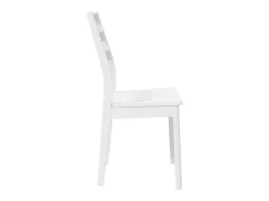 Sillas de comedor 2 unidades madera maciza de caucho blanco