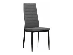 Sillas de comedor 2 unidades tela gris claro