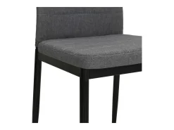 Sillas de comedor 2 unidades tela gris claro