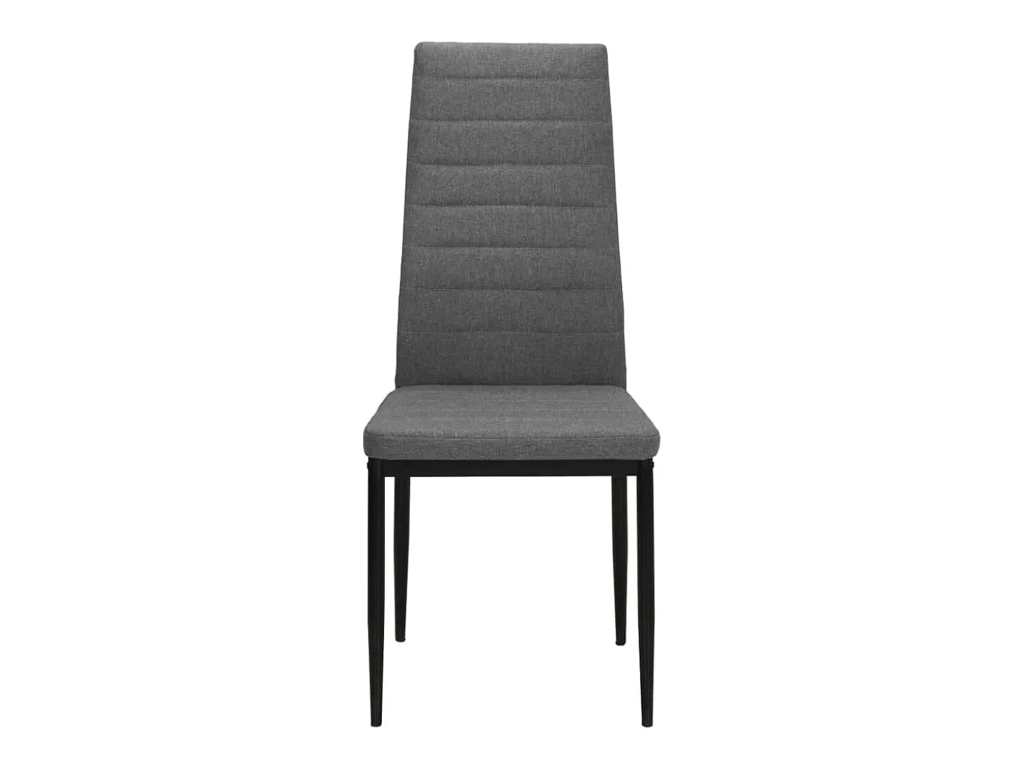 Sillas de comedor 2 unidades tela gris claro