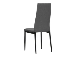 Sillas de comedor 2 unidades tela gris claro