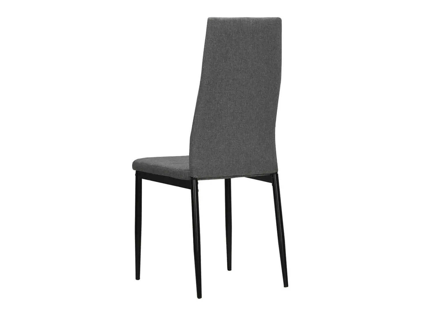 Sillas de comedor 2 unidades tela gris claro