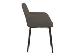 Sillas de comedor 2 unidades terciopelo gris oscuro