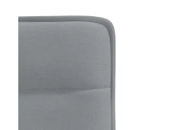 Sillas de comedor 6 unidades de tela gris claro