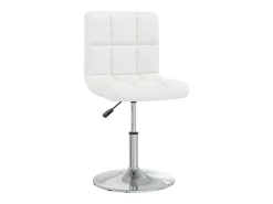 Sillas de comedor 6 unidades cuero sintético blanco