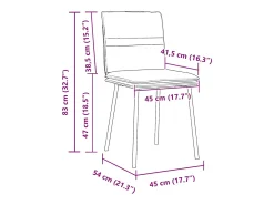 Sillas de comedor 6 unidades de terciopelo crema