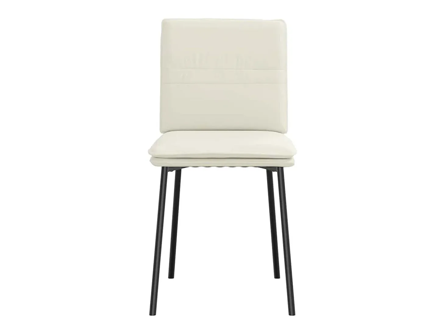 Sillas de comedor 6 unidades de terciopelo crema