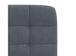 Sillas de comedor 4 unidades terciopelo gris oscuro