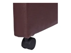Sillas de comedor 2 unidades cuero sintético marrón