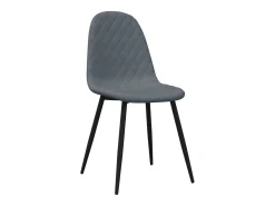 Sillas de comedor 2 unidades terciopelo gris oscuro