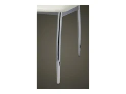 Sillas de comedor 4 unidades cuero sintético blanco