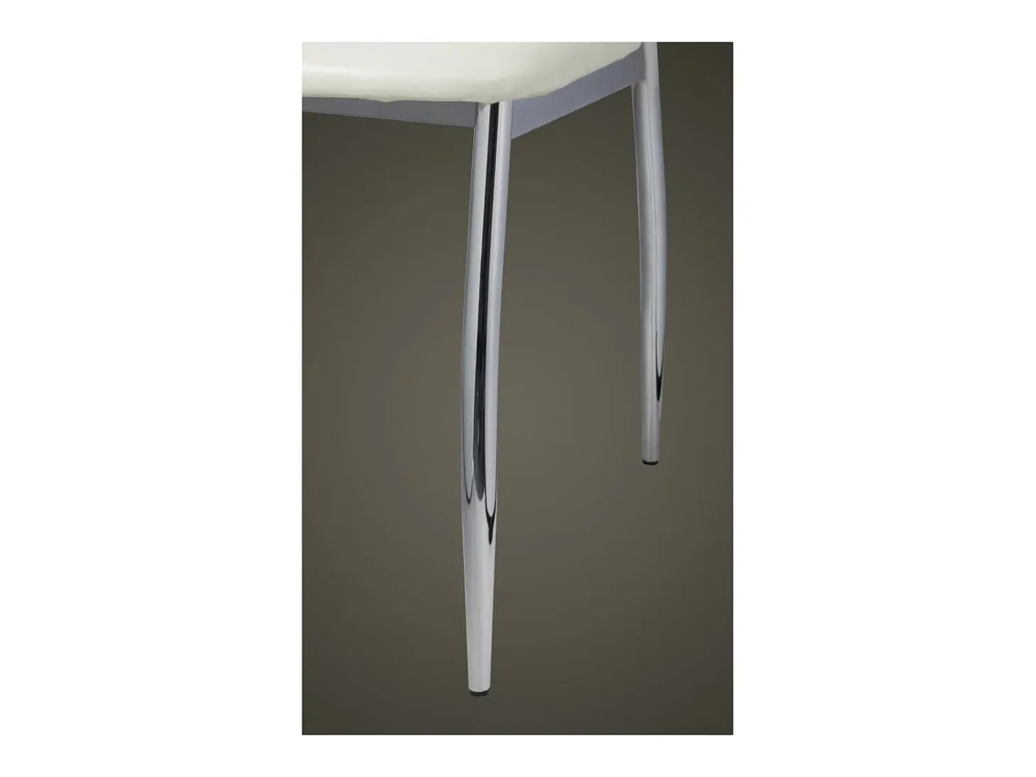 Sillas de comedor 4 unidades cuero sintético blanco