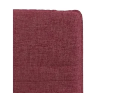 Sillas de comedor 4 unidades tela rojo tinto