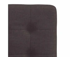 Sillas de comedor 2 unidades tela marrón oscuro