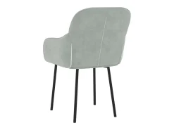 Sillas de comedor 2 unidades terciopelo gris claro