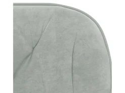 Sillas de comedor 2 unidades terciopelo gris claro