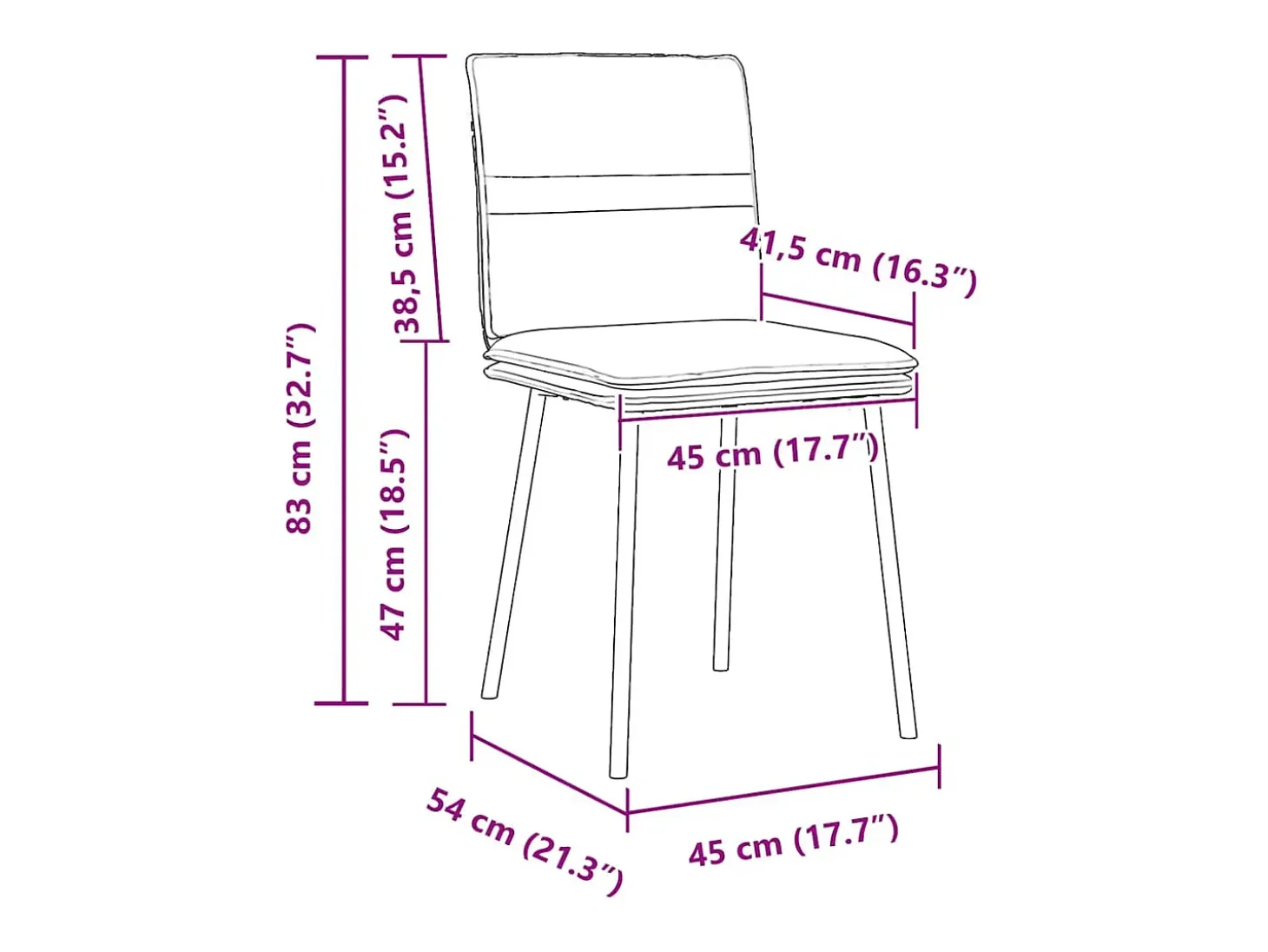 Sillas de comedor 4 unidades terciopelo verde oscuro