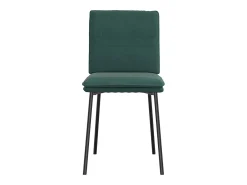 Sillas de comedor 4 unidades terciopelo verde oscuro