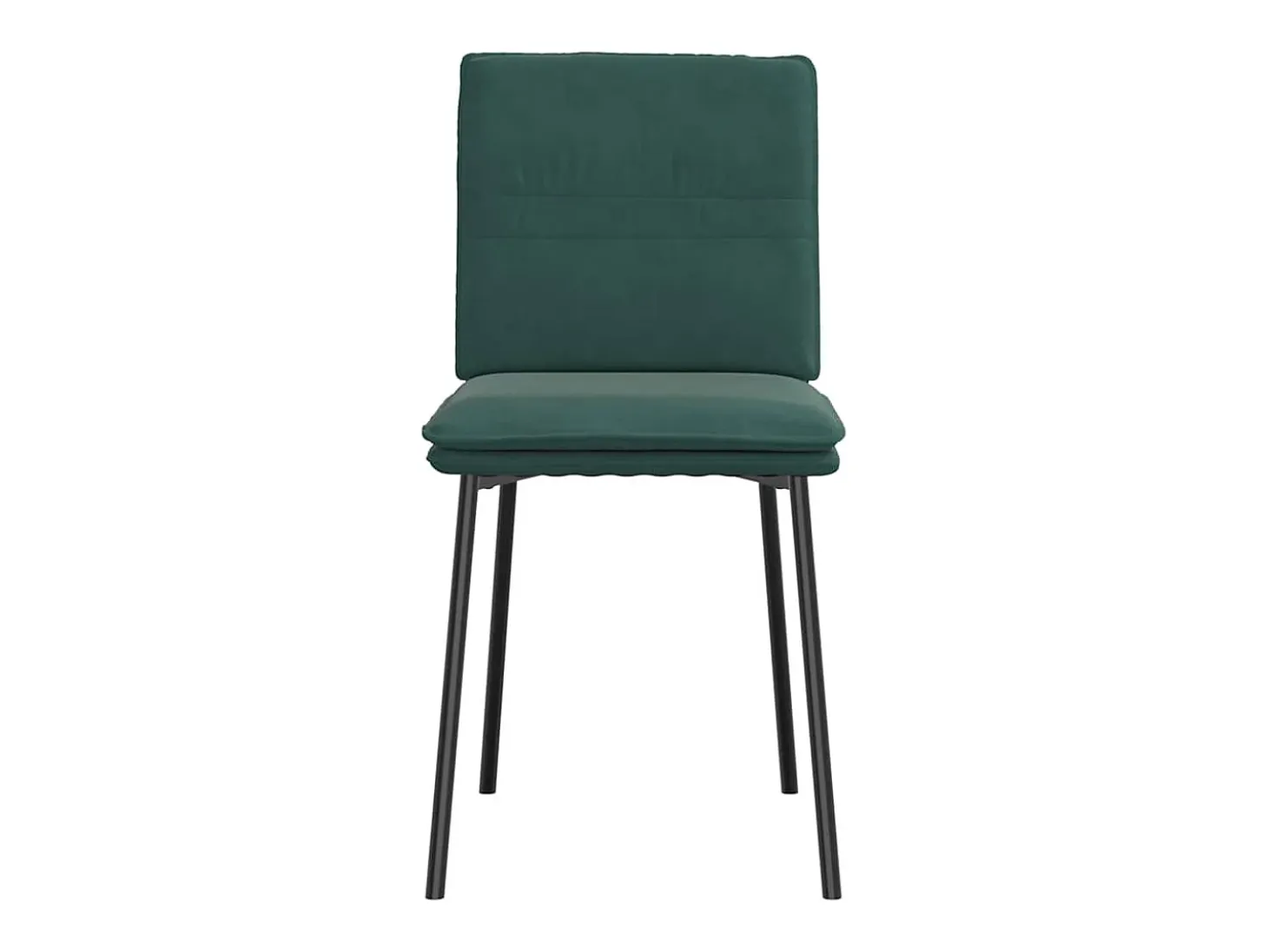 Sillas de comedor 4 unidades terciopelo verde oscuro