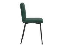 Sillas de comedor 4 unidades terciopelo verde oscuro