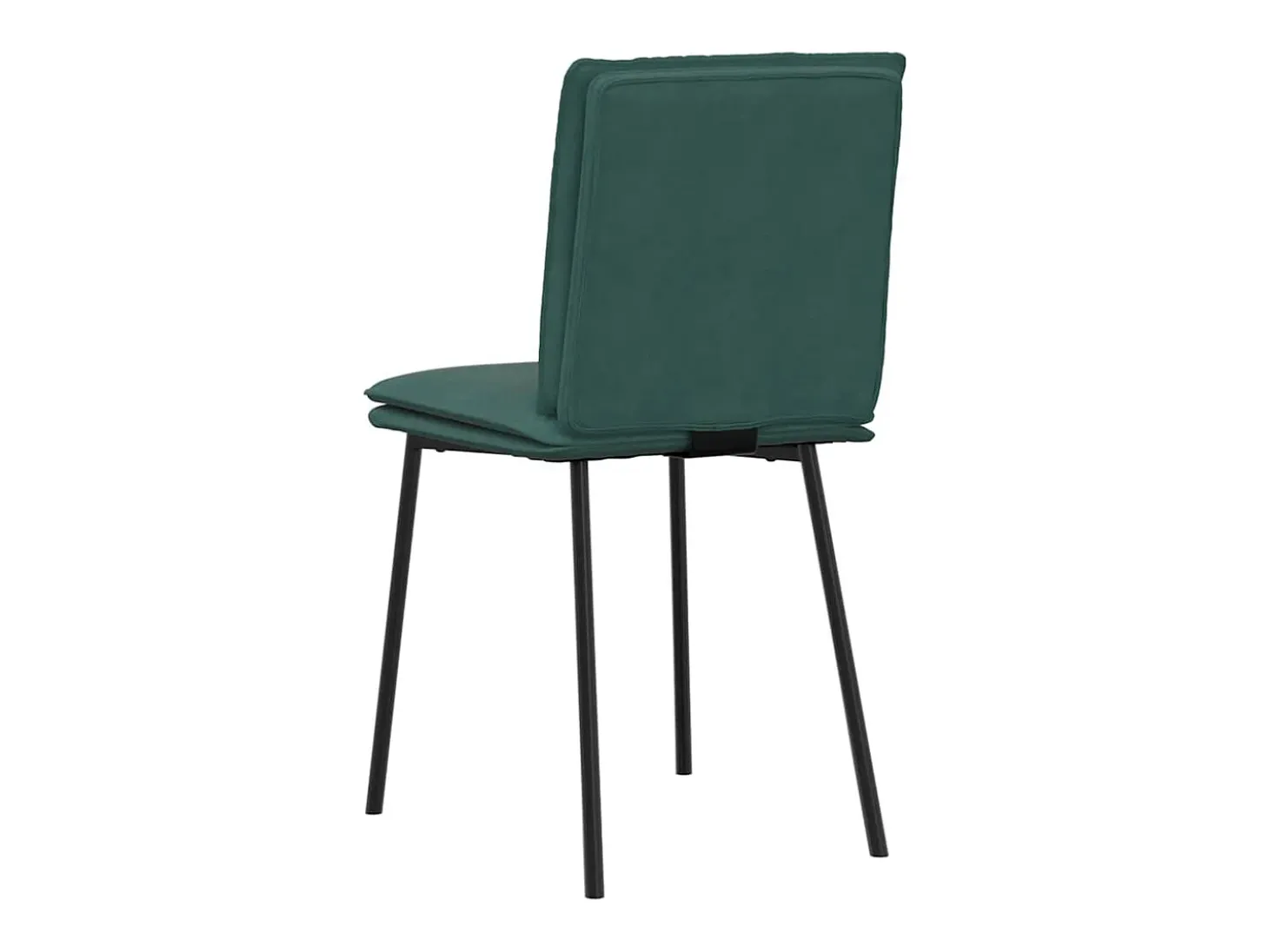 Sillas de comedor 4 unidades terciopelo verde oscuro