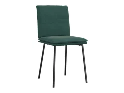 Sillas de comedor 4 unidades terciopelo verde oscuro