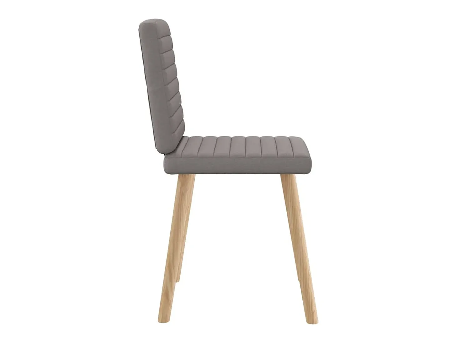 Sillas de comedor 6 unidades de tela gris taupe