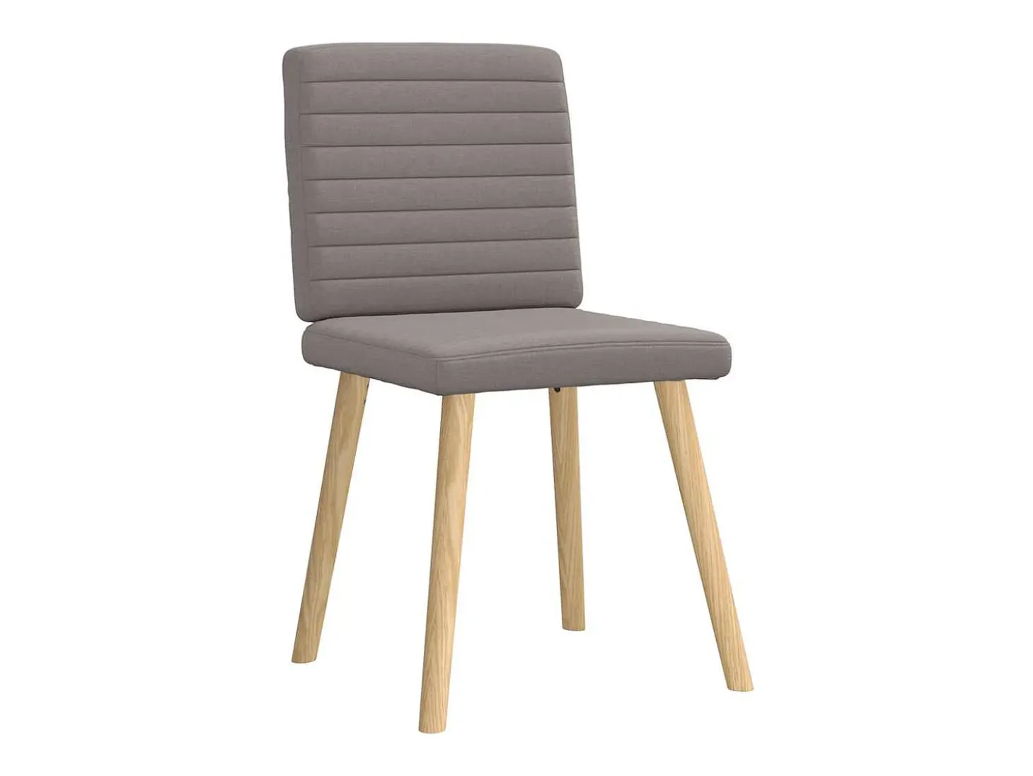 Sillas de comedor 6 unidades de tela gris taupe