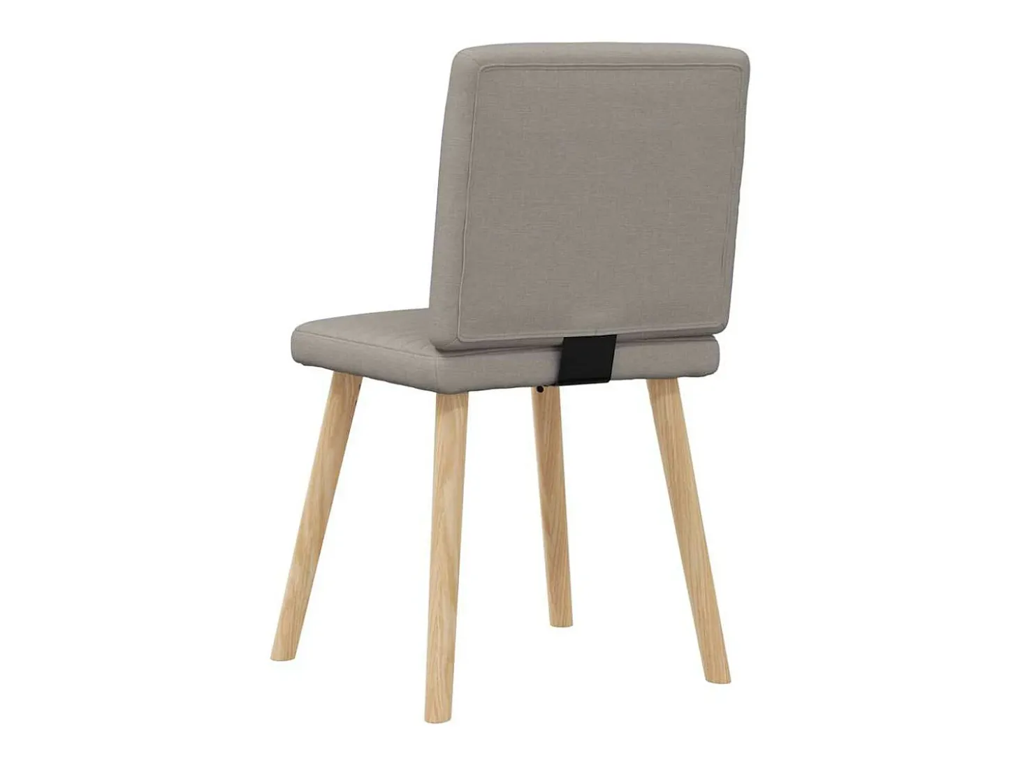 Sillas de comedor 6 unidades de tela gris taupe