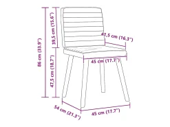 Sillas de comedor 6 unidades de tela gris taupe