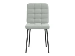 Sillas de comedor 4 unidades terciopelo gris claro