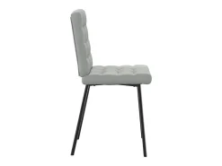 Sillas de comedor 4 unidades terciopelo gris claro